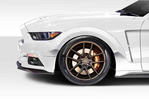 2015-2017 Ford Mustang Duraflex KT Wide Body Front Fender Flares 4 Piece