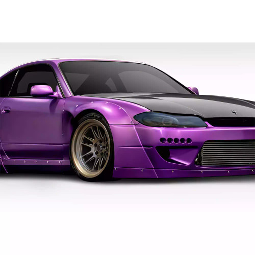 1999-2002 Nissan Silvia S15 Duraflex TKO RBS Wide Body Front Fender Flares 2 Piece