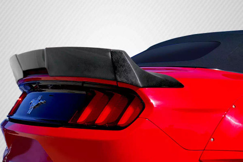 2015-2023 Ford Mustang Convertible Carbon Creations Grid Rear Wing Spoiler 3 Piece