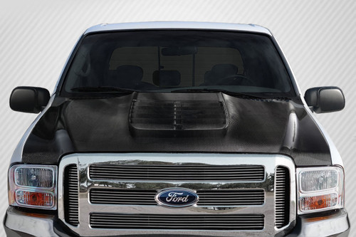 1999-2007 Ford Super Duty F250 F350 F450 F550 / 2000-2005 Ford Excursion Carbon Creations GT500 V2 Hood 1 Piece (s)