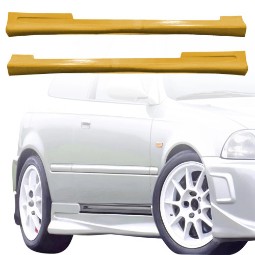 ModeloDrive FRP ZEA Side Skirts > Honda Civic EK9 1996-2000 > 3-Door Hatch