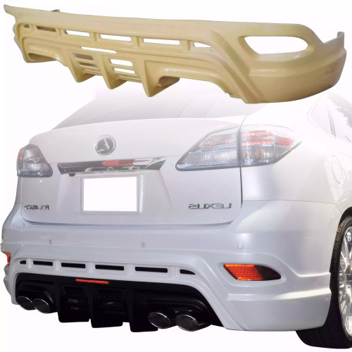 ModeloDrive FRP WAL BISO Rear Add-on Valance > Lexus RX350 2010-2013 - image 1