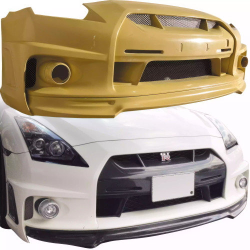 ModeloDrive FRP WAL BISO Front Bumper > Nissan GT-R GTR R35 2009-2015 - image 1