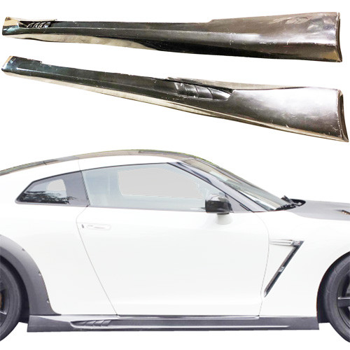 ModeloDrive FRP WAL BISO Side Skirts > Nissan GT-R GTR R35 2009-2015 - image 1