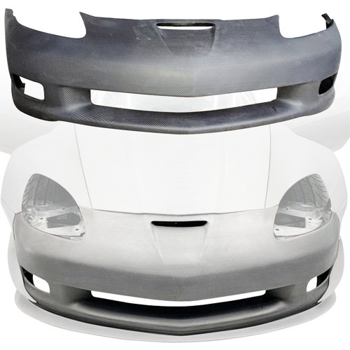 ModeloDrive Carbon Fiber OER GT3 Front Bumper > Chevrolet Corvette C6 2005-2013 - image 1
