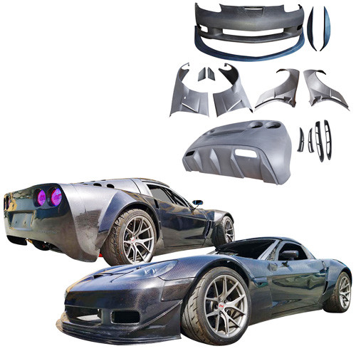 ModeloDrive Carbon Fiber GT3-XL Wide Body Kit > Chevrolet Corvette C6 2005-2013