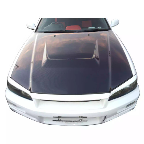 ModeloDrive Carbon Fiber EBEA Hood > Nissan Skyline R34 GTT 1999-2004 - image 1