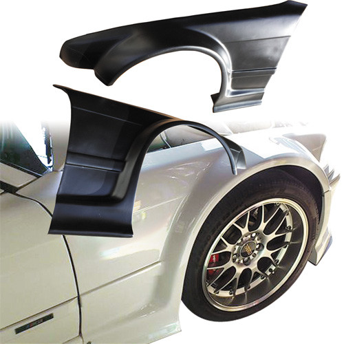VSaero FRP RIEG DTM Wide Body Fenders (front) 50mm > BMW 3-Series 325i 328i E36 1992-1998 > 2dr Coupe - image 1