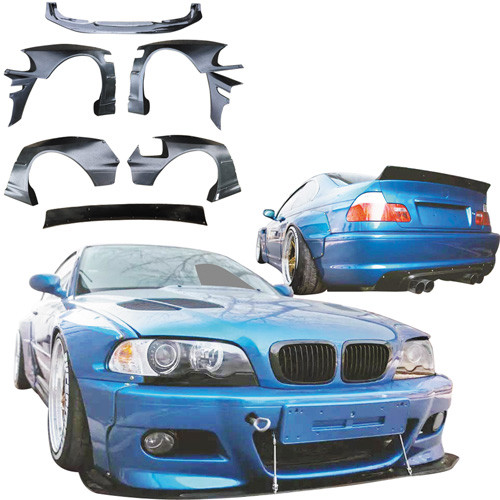 VSaero FRP TKYO Wide Body Kit 8pc > BMW 3-Series 325Ci 330Ci E46 1999-2001 > 2dr Coupe - image 1