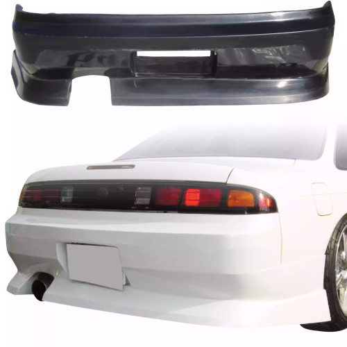 VSaero FRP WOR9 v1 Rear Bumper > Nissan 240SX S14 1995-1998 - image 1