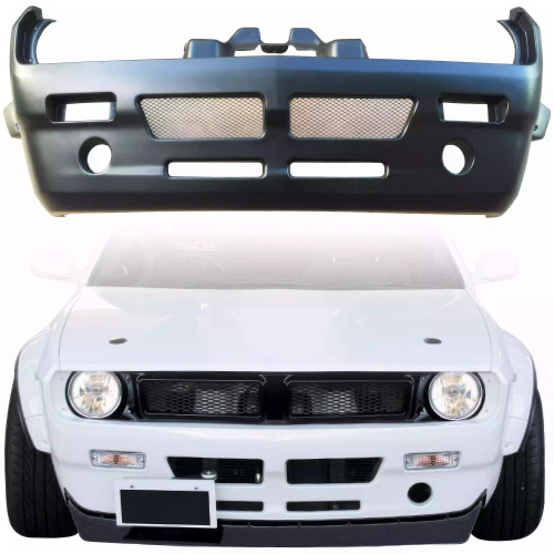 VSaero FRP TKYO Boss Wide Body Front Bumper > Nissan 240SX S14 1995-1998 - image 1