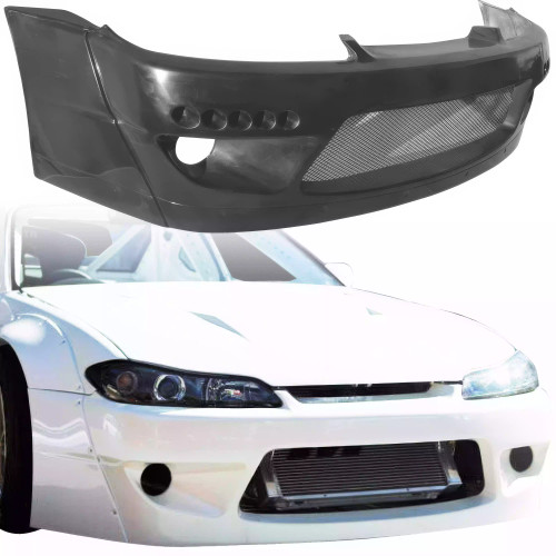 VSaero FRP TKYO Wide Body Front Bumper > Nissan Silvia S15 1999-2002 - image 1