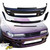 VSaero FRP TKYO v3 Wide Body Kit 12pc w Wings > Nissan Silvia S13 1989-1994 > 2dr Coupe - image 10