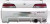 1997-2001 Honda Prelude Duraflex Buddy Rear Bumper Cover 1 Piece