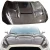 Carbon Fiber 3-Vent Hood > Ford Mustang 2015-2017 - image 1
