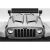 2007-2018 Jeep Wrangler JK Rage Hood - 1 Piece - image 3