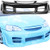 KBD Urethane R34 Style 1pc Front Bumper > Honda Civic 2001-2003