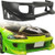 KBD Urethane Blits Style 1pc Front Bumper > Mitsubishi Eclipse 1997-1999