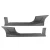Mitsubishi Eclipse 2000-2005 Blits Style 2 Piece Polyurethane Side Skirts - image 4