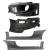 Mitsubishi Eclipse 2000-2005 Blits Style 4 Piece Polyurethane Full Body Kit - image 2