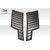 2015-2023 Ford Mustang GT350 Duraflex GT1 Side Hood Vents - 2 Piece - image 5