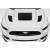 2015-2017 Ford Mustang GT1 Hood Vents - 3 Piece - image 5