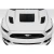 2015-2017 Ford Mustang GT1 Hood Vents - 3 Piece - image 1