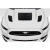 2015-2017 Ford Mustang GT1 Hood Vents - 3 Piece - image 7
