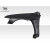 2003-2006 Mitsubishi Lancer Evolution 8 9 AM-S Fenders - 4 Piece - image 4