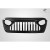 2018-2025 Jeep Wrangler JL Gladiator JT Carbon Creations Predator Grille - 1 Piece - image 2
