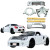 ModeloDrive FRP MCRA v1-Louver Wide Body Kit 8pc > Toyota MRS MR2 Spyder 2000-2005 - image 1