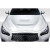 2014-2023 Infiniti Q50 GTS Look Hood - 1 Piece - image 1