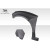 2009-2014 Acura TSX Duraflex Khan Wide Body Fender Flare Kit - 10 Piece - image 8