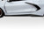 2020-2023 Chevrolet Corvette C8 Duraflex Gran Veloce Wide Body Side Skirt Rocker Panel Splitters 2 Pieces