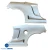 FRP TR-VM80 Wide Body Fenders (rear) > Toyota MRS MR2 Spyder 2000-2005 - image 8