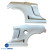 FRP TR-VM80 Wide Body Fenders (rear) > Toyota MRS MR2 Spyder 2000-2005 - image 8