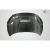 2016-2021 Honda Civic Time Attack Carbon Fiber Hood - image 5