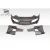 2005-2011 Porsche 911 Carrera 997 Eros Version 1 Front Bumper - 3 Piece - image 7