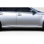 2013-2015 Lexus GS F Sport Gilda Side Skirt Rocker Panel Splitters - 2 Pieces (S) - image 1