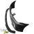 FRP TRDE Neo Type-A Front Bumper Splitter Combo > Lexus IS300 SXE10 2000-2005 - image 5