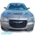 Steel SRT Hellcat 3-Scoop Hood > Chrysler 300C 2015-2023 - image 3