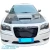 Steel SRT Hellcat 3-Scoop Hood > Chrysler 300C 2015-2023 - image 2