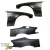 FRP ARIO Wide Body 18/23mm Fenders Set 4pc > Mazda Miata (NA) 1990-1997 - image 4