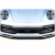 2020-2024 Porsche Carrera 911 992 Phoenix Front Bumper Air Guide - 2 Pieces (S) - image 1