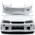FRP URA GT Front Bumper > Nissan Skyline (R34) GTT 1999-2004 > 4dr Sedan - image 1