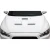 2008-2017 Mitsubishi Lancer Evo X Look Hood - image 2