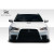 2008-2017 Mitsubishi Lancer / Lancer Evolution 10 Evo X Look Hood - 1 Piece - image 3