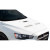 2008-2017 Mitsubishi Lancer / Lancer Evolution 10 Evo X Look Hood - 1 Piece - image 1