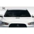 2008-2017 Mitsubishi Lancer / Lancer Evolution 10 Evo X Look Hood - 1 Piece - image 4
