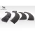 2003-2006 Porsche Cayenne G-Sport Wide Body Rear Fender Flares - 6 Piece - image 7